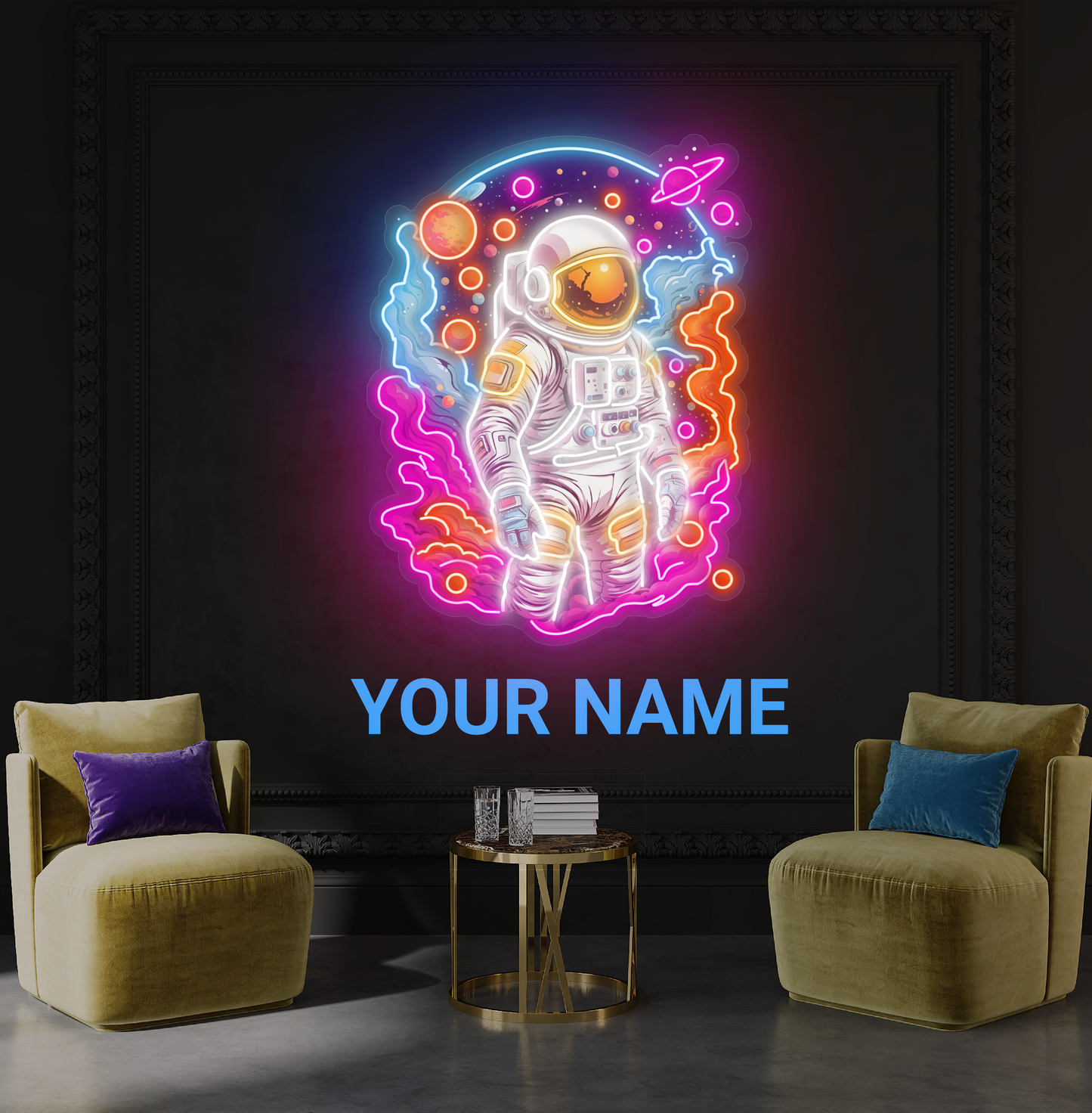 Stellar Adventurer Artwork Led Neon Sign