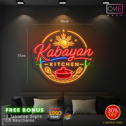 Kabayan kitchen ( 2 outdoor sign) | LED Neon Sign