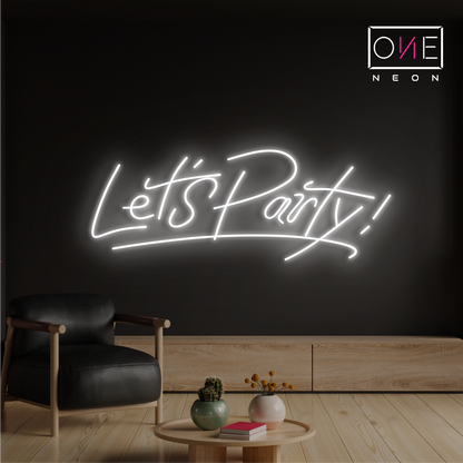 Let's Party! Led Neon Sign