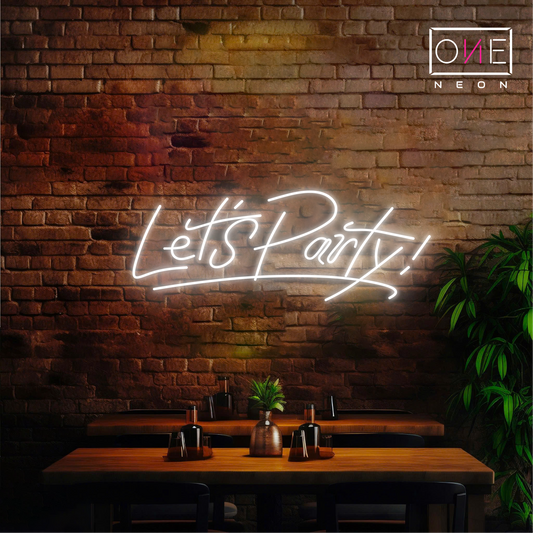 Let's Party! Led Neon Sign