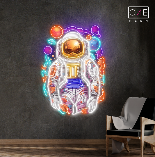 Astronaut Odyssey Artwork Led Neon Sign