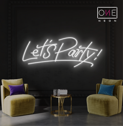 Let's Party! Led Neon Sign