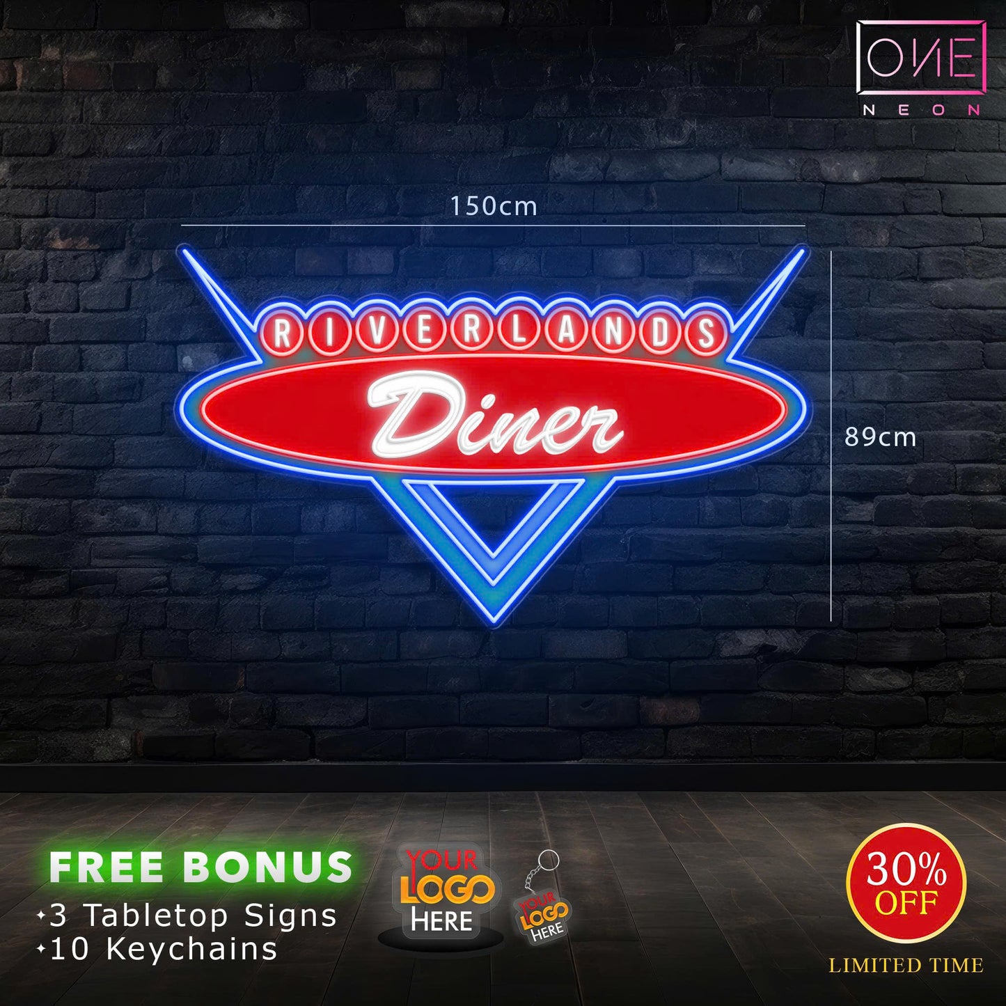 Riverlands Diner | LED Neon Sign