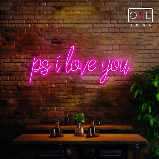 Ps I Love You Led Neon Sign