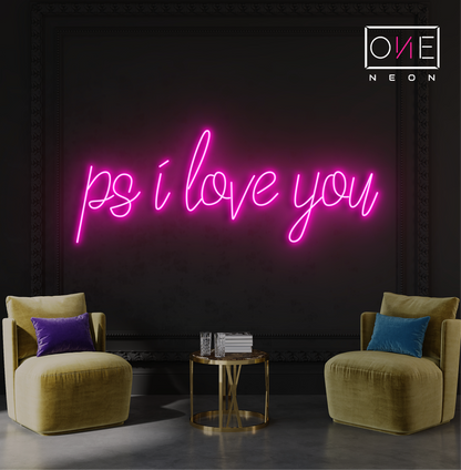 Ps I Love You Led Neon Sign