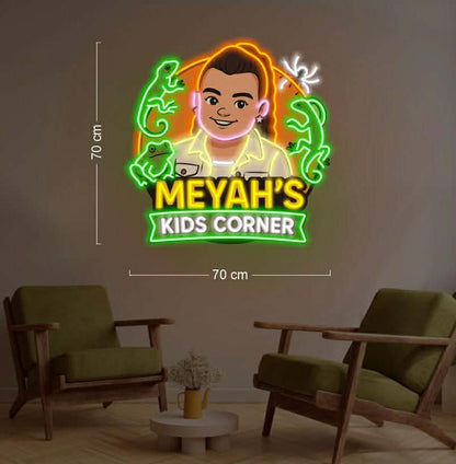 Lake macquarie reptiles+Meyah's kid corner ( 2 signs) | LED Neon Sign
