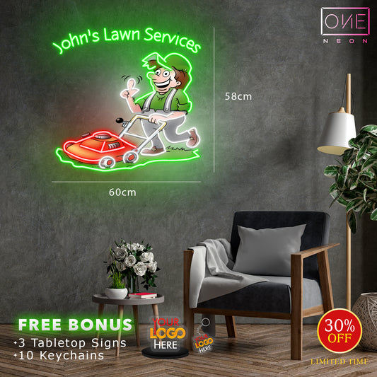 JOHN'S LAWN SERVICES | LED Neon Sign (waterproof option)