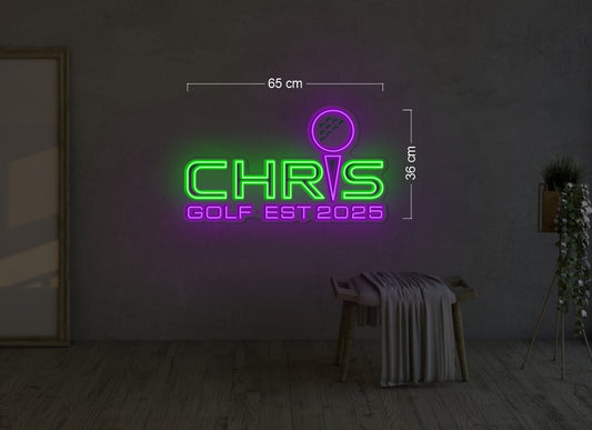 Chris Golf | LED Neon Sign