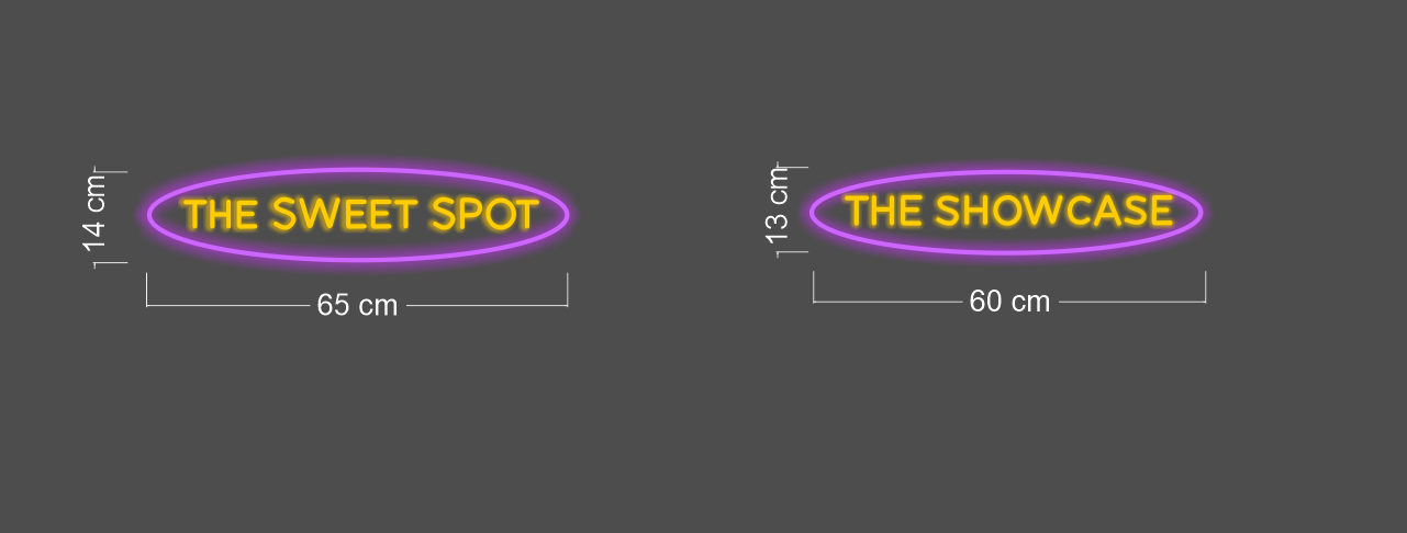 Sealed wax+ sweet single x2 + The sweet spot+ the shocase+ Sugar city ( 6 signs)| LED Neon Sign