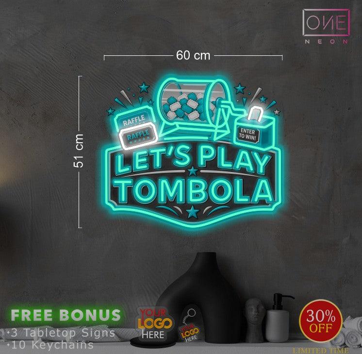 LET'S PLAY TOMBOLA | LED Neon Sign