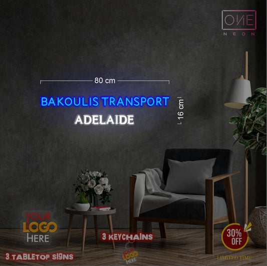 BAKOULIS TRANSPORT | LED Neon Sign