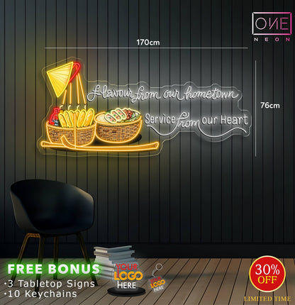 Vietnamese Food | LED Neon Sign (3 signs)
