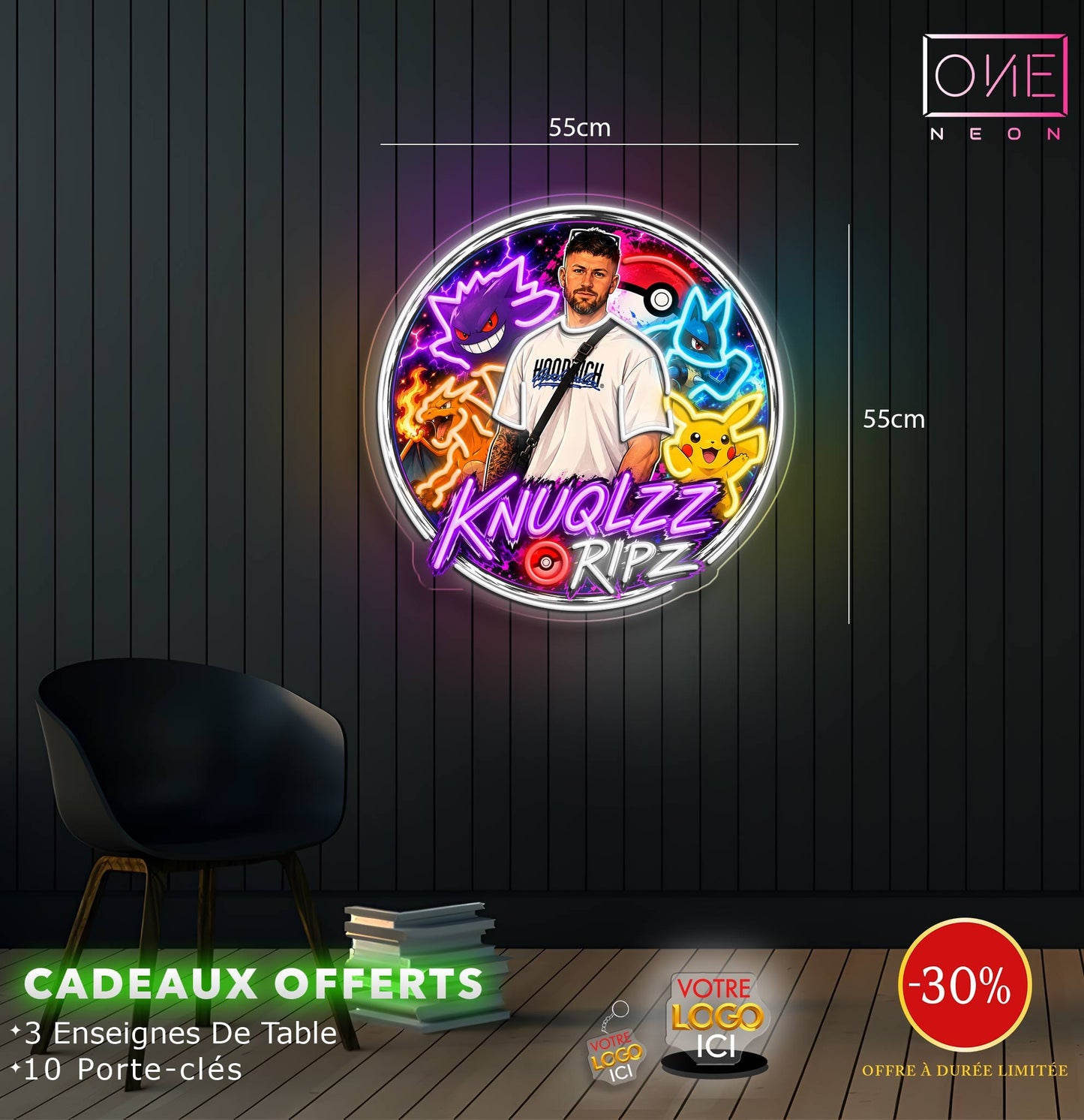 Enseigne au néon LED personnalisée pour entreprise 