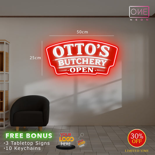 Otto’s Butchery Open | LED Neon Sign