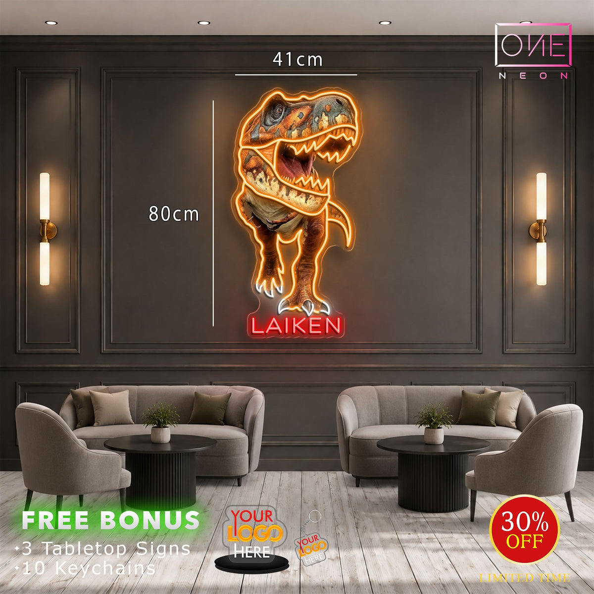 Kingsley+ Laiken| LED Neon Sign (2 signs)
