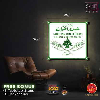 Abdow brothers ( 2 signs) | LED Neon Sign