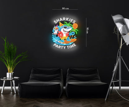 Sharkies party+Parkes aquatic centre+Parkes fitness 4 all ( 3 signs) | LED Neon Sign