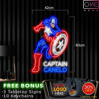 CAPTAIN logo | LED Neon Sign