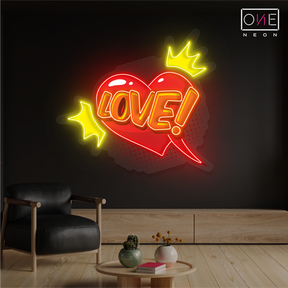 Enseigne au néon à LED Royal Love Artwork