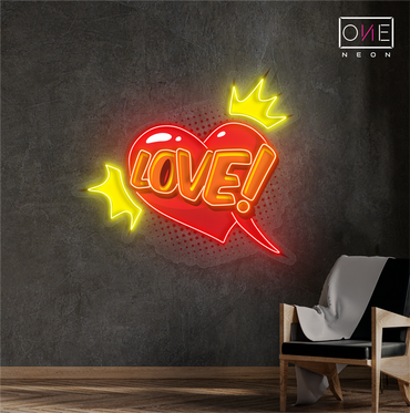 Enseigne au néon à LED Royal Love Artwork