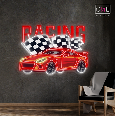 Racing Car Artwork Led Neon Sign