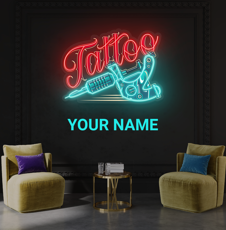 Tattoo Machine Artwork Led Neon Sign