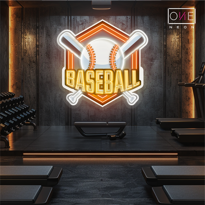 Baseball Artwork Led Neon Sign