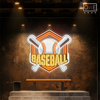 Baseball Artwork Led Neon Sign