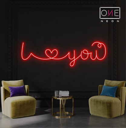 I Love You Led Neon Sign
