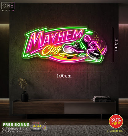 MAYHEM CLOG  | LED Neon Sign