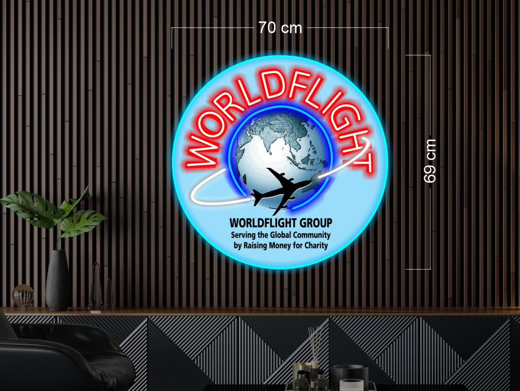 WORLDFLIGHT + THE HOLDING POINT | LED Neon Sign (2 signs)
