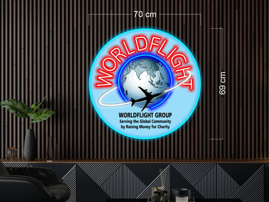 WORLDFLIGHT + THE HOLDING POINT | LED Neon Sign (2 signs)