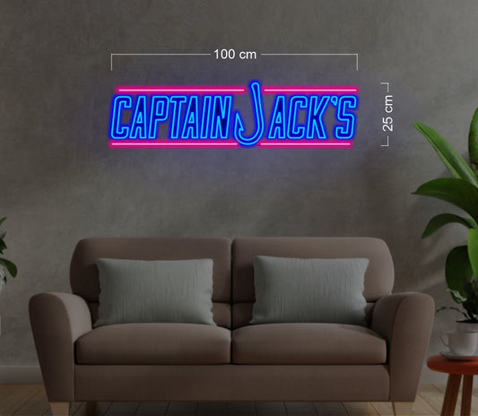 CAPTAIN JACK'S | LED Neon Sign (waterproof option)