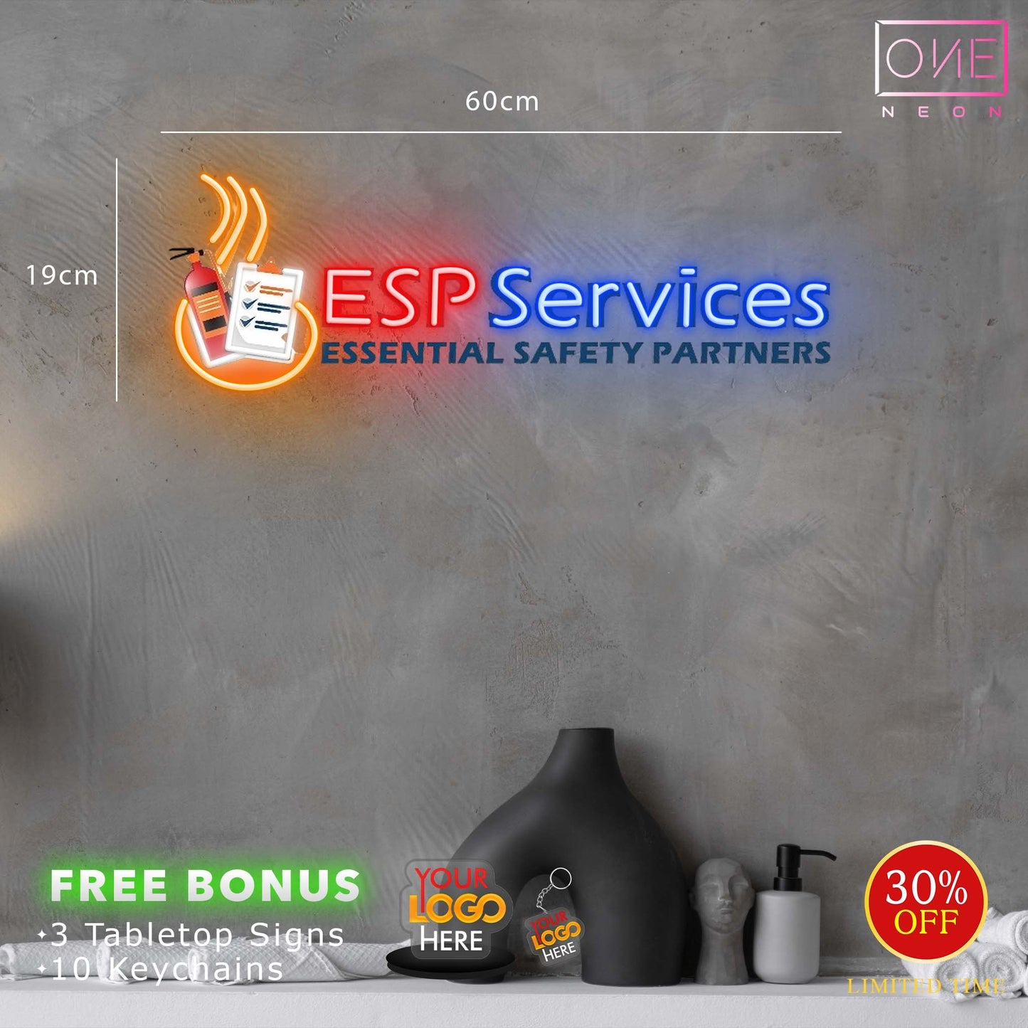 ESP Services Essential Safety Partners | LED Neon Sign