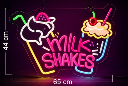 Ice Cream + Candy + Milk Shakes + Coffee | LED Neon Sign (4 signs)