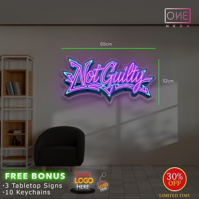 NotGuilty | LED Neon Sign
