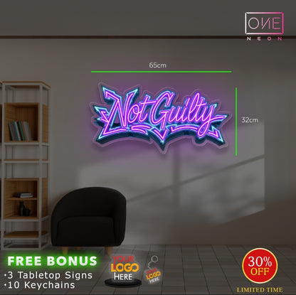 NotGuilty | LED Neon Sign