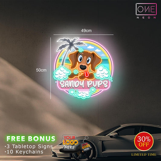 SANDY PUPS | LED Neon Sign (2 signs)