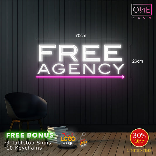 FREE AGENCY | LED Neon Sign