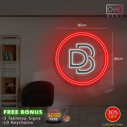 DB logo | LED Neon Sign (1 indoor + 1 outdoor)
