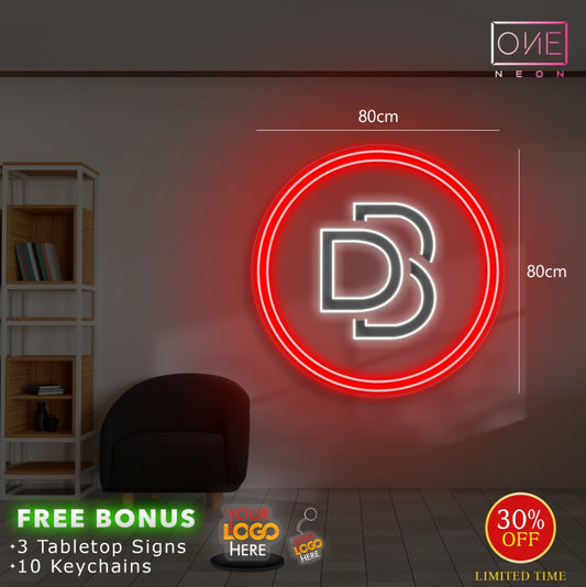 DB logo | LED Neon Sign (1 indoor + 1 outdoor)