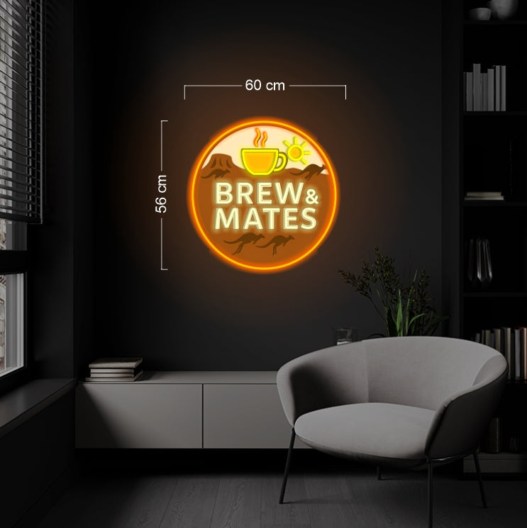 BREW & MATES | LED Neon Sign (waterproof option)