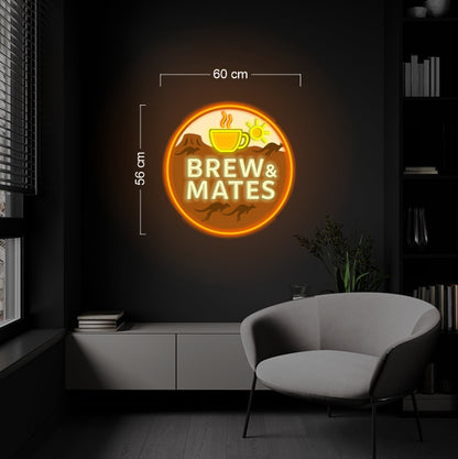 BREW & MATES | LED Neon Sign (waterproof option)