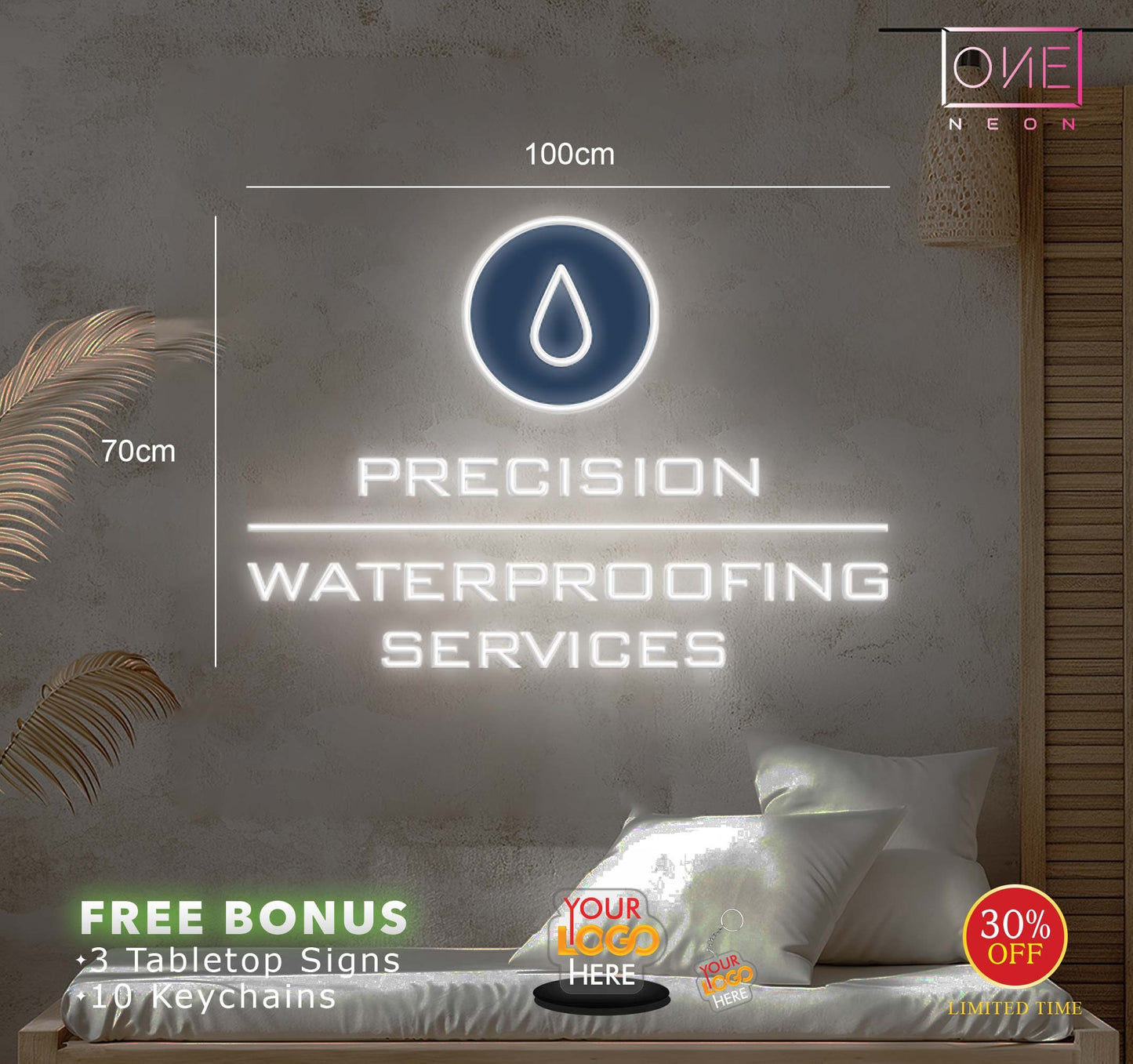 PRECISION WATERPROOFING SERVICES | LED Neon Sign