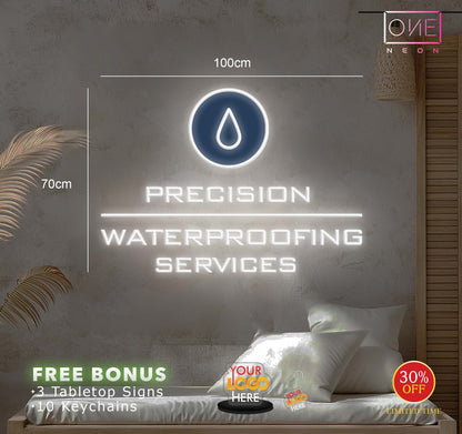 PRECISION WATERPROOFING SERVICES | LED Neon Sign