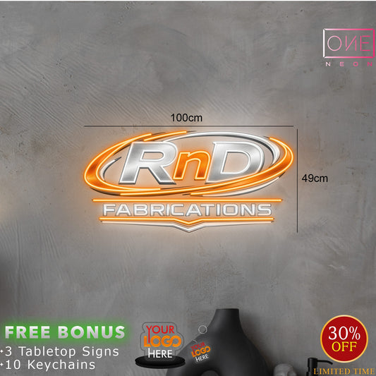 RnD logo | LED Neon Sign