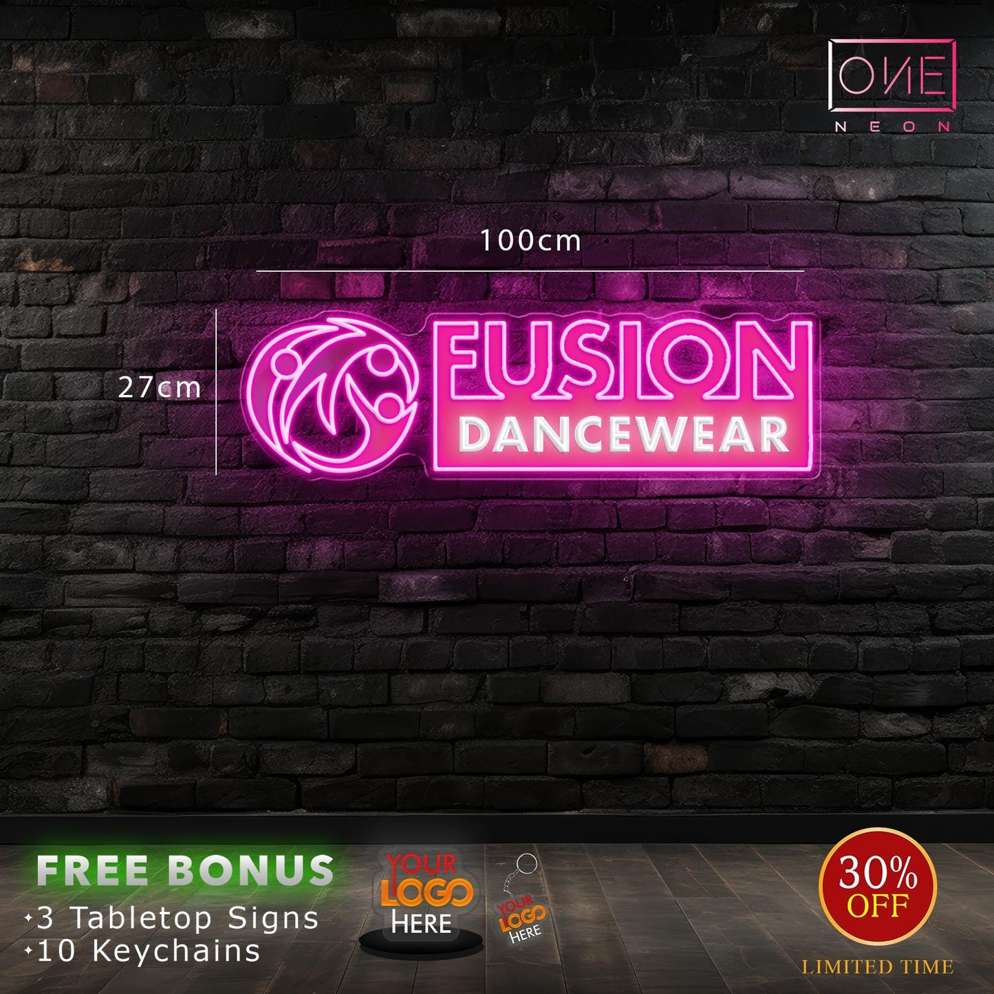 Fusion Dancewear | LED Neon Sign