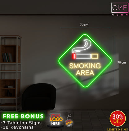 SMOKING AREA | LED Neon Sign