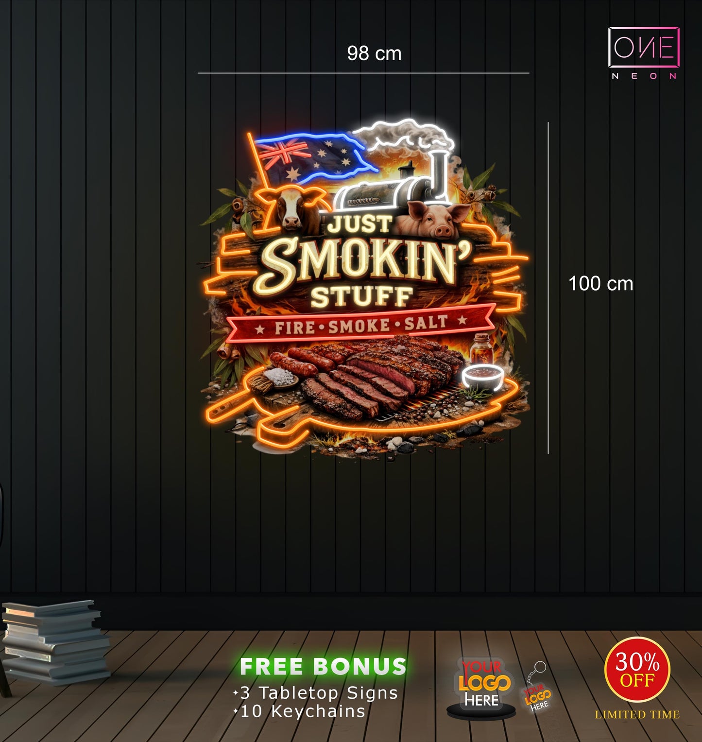 JUST SMOKIN' STUFF | LED Neon Sign