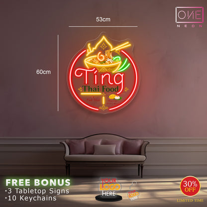 Ting Thai Food | LED Neon Sign